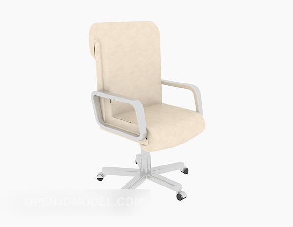 Stylish Office Chair Beige Color Free 3d Model Max Open3dmodel 521237