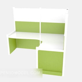 Stylish Single Office Area 3d model