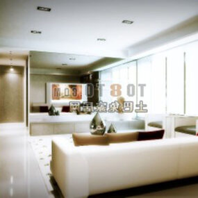 Sunshine Living Room Interior 3d model