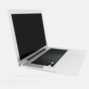 Super ordinateur portable couleur argent modèle 3D