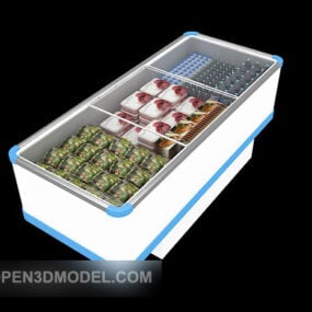 Supermarket Freezer 3d model