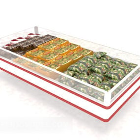 Supermarket Freezer Display Rack 3d model