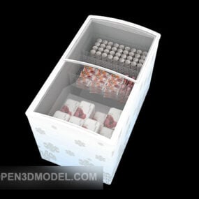 Modelo 3d de geladeira de supermercado