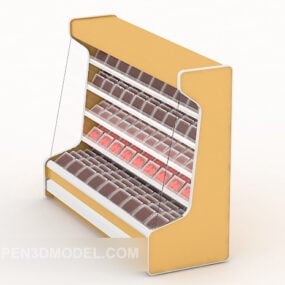 Mô hình tủ lạnh siêu thị 3d
