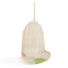 Suspended Rattan Chair 3d model