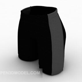 מכנסי טרנינג דגם תלת מימד שחור