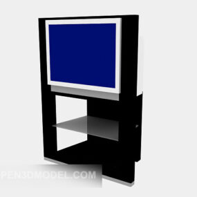 Moniteur TV avec support modèle 3D