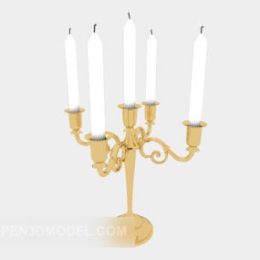 Lámpara de candelabro de mesa vintage modelo 3d