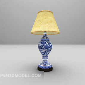 Lampada da tavolo classica con base in ceramica modello 3d