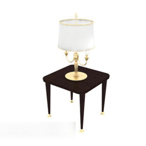 3d модель Elegant Table Lamp Side Table