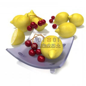 Tableware Fruits 3d model