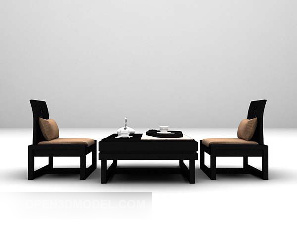 Muebles de mesa y silla de té