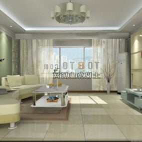 Chinese Apartment Living Room 3d model