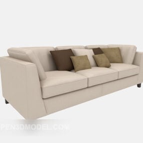 Three-person Backson Sofa 3d model