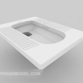 Flush Toilet Squat 3d model
