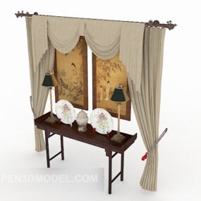 Traditionelles chinesisches Bar-Case-3D-Modell
