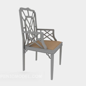 เก้าอี้รับประทานอาหารจีนโบราณแบบ 3 มิติ