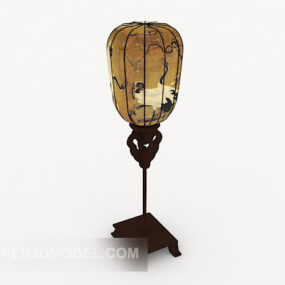 Traditional Chinese Floor Lamp 3d model
