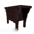 Traditional Chinese Side Table Wooden
