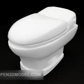 Traditional Home Toilet 3d model
