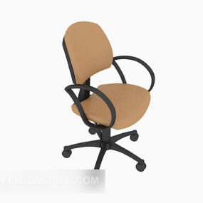 Traditional Office Chair Wheels Style 3d model