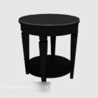 Traditional Side Table Round Shaped