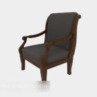 Traditional Solid Wood Lounge Chair
