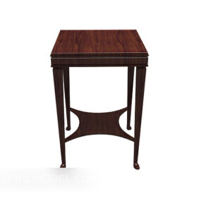 طاولة خشبية صلبة تقليدية نموذج ثلاثي الأبعاد