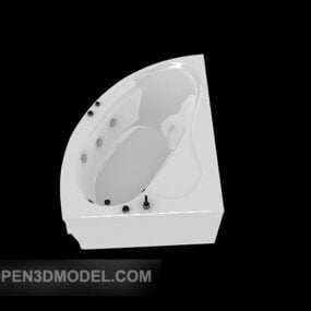 مدل سه بعدی حمام مثلثی