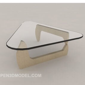 Triangular Glass Coffee Table 3d model