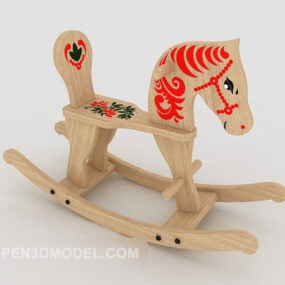 Trojanske legetøj træ 3d-model