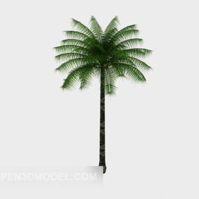 Tropikal Palmiye Ağacı Lowpoly 3d modeli