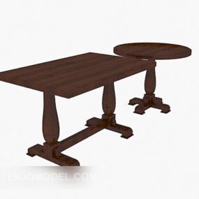 Two American Vintage Table 3d model
