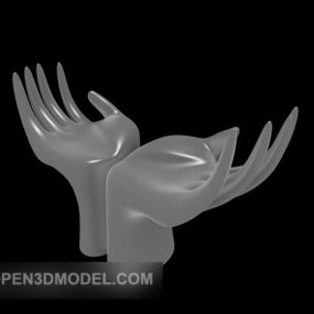 Figurine Art à deux mains modèle 3D