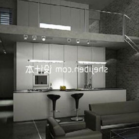 Two-story Home Interior V1 3d model