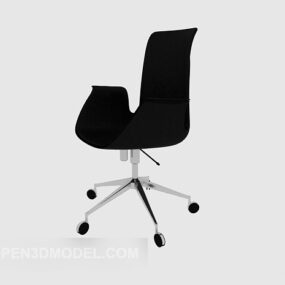 3D model kancelářské židle v černé barvě ve tvaru U