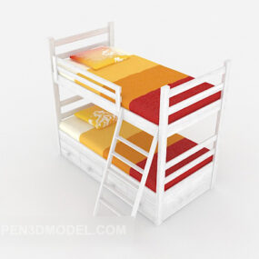 위아래로 싱글 침대 3d 모델