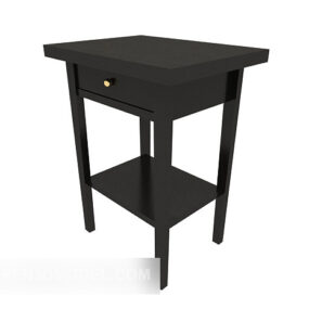 Western Style Practical Side Table 3d model