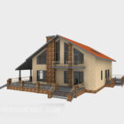 Villa House 3d Model Download