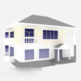 Moderni Villa Exterior 3D-malli