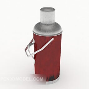 Vintage Red Kettle 3D-Modell