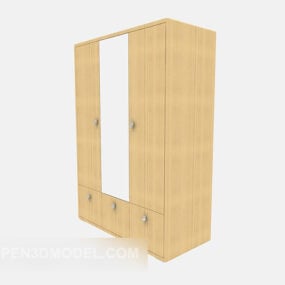 דגם 3D דלת הזזה של ארון קיר