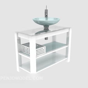 Wash Basin Shelf 3d model