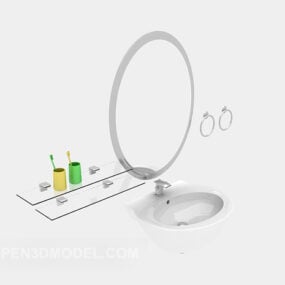 Waschraum-Sanitärartikel 3D-Modell