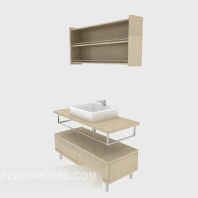 Washbasin Bath Cabinet 3d model