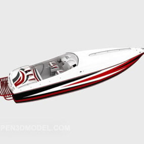 مدل 3 بعدی قایق بادبانی آبی