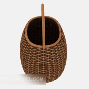 Tecelagem de cesta de bambu Modelo 3D