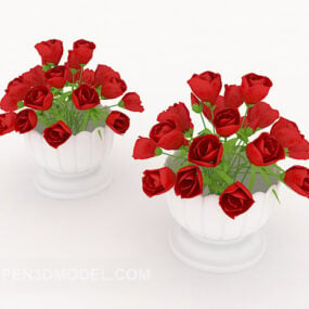Wedding Bouquet Plant Decor 3d model