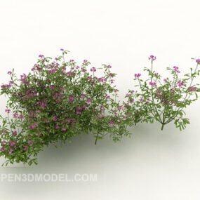 مدل درخت گل 3 بعدی باغ علف هرز