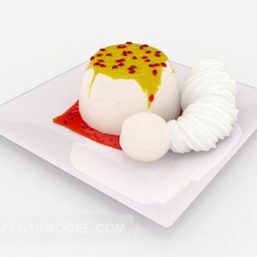 Western Dessert Food 3d-modell